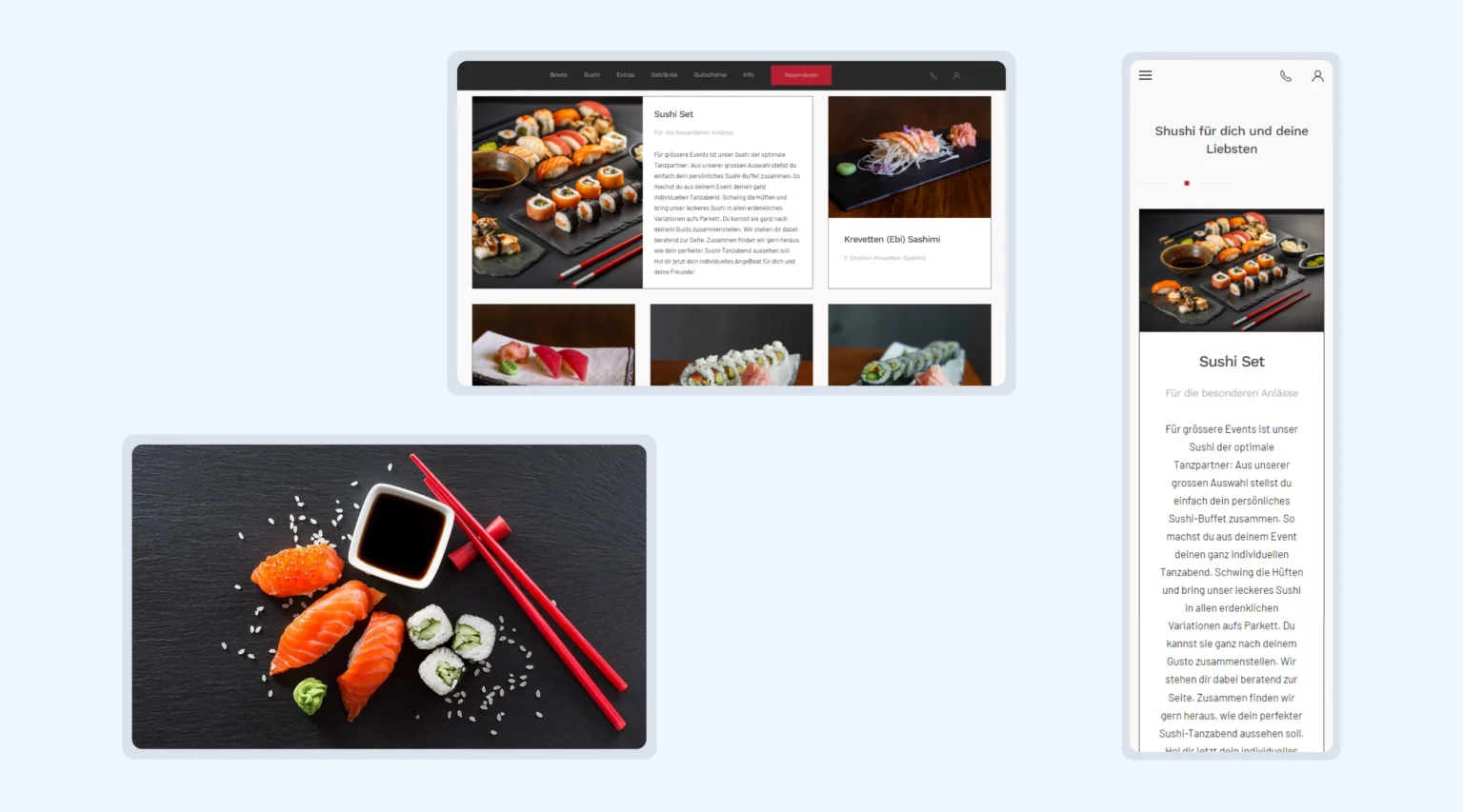 Lieferchef restaurant storefront on desktop and mobile.
